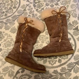 Lace-up Brown Ugg Boots